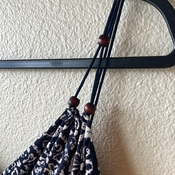 Lauren Ralph Lauren Geometric Spaghetti Strap Dress, Blue, Size 8 - Picture 3 of 9